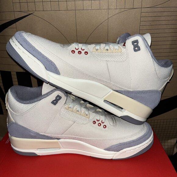 NEW Nike Air Jordan Retro 3 “Muslin” DH7139 100 Men Size 8.5 - Picture 2 of 7